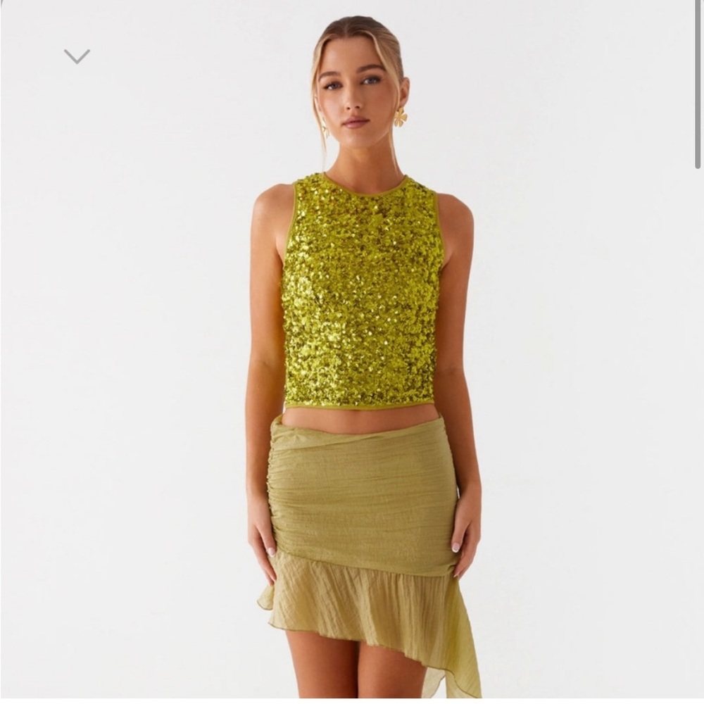 Peppermayo Green Sequin Two-Piece Set - Picture 2 of 5